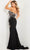 Jovani 38933 - Off Shoulder Floral Evening Dress Formal Gowns