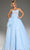 Jovani 38946 - Strapless Floral Ruffle Ballgown Quinceanera Dresses 00 / Pale/Blue