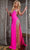 Jovani 38983 - Jeweled Illusion Prom Dress Prom Dresses 00 / Hot-Pink