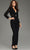 Jovani 39074 - V-Neck Long Sleeves Pant Suit Special Occasion Dress