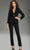 Jovani 39074 - V-Neck Long Sleeves Pant Suit Special Occasion Dress