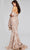 Jovani 39267 - Asymmetric Floral Appliqued Evening Gown Special Occasion Dress