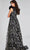 Jovani 39274 - Geometric Sequin V-Neck Evening Gown Special Occasion Dress