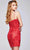 Jovani 39332 - Spaghetti Strap Corset Cocktail Dress Special Occasion Dress