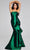 Jovani 39368 - Sleek Strapless Evening Dress Special Occasion Dress 16 / Dark Green