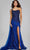 Jovani 39386 - Beaded Corset Evening Gown Special Occasion Dress 00 / Navy