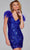 Jovani 39448 - Feathered Cap Sleeve Cocktail Dress Cocktail Dresses