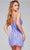 Jovani 39628 - Scoop Neck Fringed Cocktail Dress Cocktail Dresses