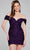 Jovani 39631 - Sequin Off Shoulder Cocktail Dress Special Occasion Dress