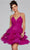 Jovani 39655 - Lace-Up Back Tiered Cocktail Dress Homecoming Dresses