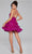 Jovani 39655 - Lace-Up Back Tiered Cocktail Dress Homecoming Dresses