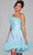 Jovani 39665 - Ruffle Trimmed Asymmetric Cocktail Dress Homecoming Dresses 00 / Light-Blue