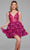 Jovani 39700 - Plunging Embellished Cocktail Dress Homecoming Dresses