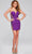 Jovani 39788 - Illusion Paneled Cocktail Dress Homecoming Dresses 00 / Purple