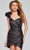 Jovani 39799 - Glitter One-Shoulder Cocktail Dress Cocktail Dresses