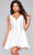 Jovani 39821 - Zipper Detailed Cocktail Dress Homecoming Dresses