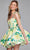 Jovani 39881 - Printed Sweetheart Cocktail Dress Homecoming Dresses