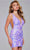 Jovani 39937 - Sleeveless Sequin Cocktail Dress Homecoming Dresses 00 / Lilac