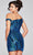 Jovani 39951 - Asymmetric Off Shoulder Cocktail Dress Homecoming Dresses