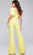 Jovani 39961SC - Bow Detailed Asymmetric Jumpsuit Formal Pantsuits 0 / Light-Blue