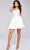 Jovani 40030 - Strapless Sheer Corset Cocktail Dress Homecoming Dresses 00 / Off-White