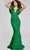 Jovani 40044 - Tiered Sleeve Evening Gown Special Occasion Dress 00 / Green