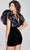 Jovani 40140 - Ruffle Sleeve Plunging Neck Cocktail Dress Cocktail Dresses