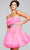 Jovani 40186 - Rhinestone Top Strapless Cocktail Dress Homecoming Dresses