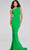 Jovani 40301 - Fitted One Shoulder Evening Dress Special Occasion Dress 00 / Green