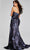 Jovani 40308 - Peplum Waist Strapless Evening Gown Special Occasion Dress