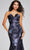 Jovani 40309 - V-Neck Floral Detailed Evening Gown Special Occasion Dress