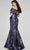 Jovani 40309 - V-Neck Floral Detailed Evening Gown Special Occasion Dress