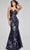 Jovani 40309 - V-Neck Floral Detailed Evening Gown Special Occasion Dress