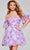 Jovani 40330 - Floral A-Line Cocktail Dress Cocktail Dresses