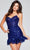 Jovani 40383 - Embroidered Sheath Cocktail Dress Homecoming Dresses