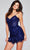 Jovani 40383 - Embroidered Sheath Cocktail Dress Homecoming Dresses