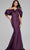 Jovani 40596 - Dramatic Ruffle Evening Dress Special Occasion Dress 00 / Wine