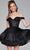 Jovani 40612 - Embellished Corset Cocktail Dress Homecoming Dresses