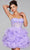 Jovani 40628 - Ruffle Detailed Cocktail Dress Homecoming Dresses 00 / Lilac