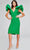 Jovani 40662 - Ruffle Sleeve Cocktail Dress Special Occasion Dress 00 / Emerald