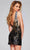 Jovani 40760 - Sequin Plunging V-Neck Cocktail Dress Cocktail Dresses