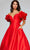 Jovani 40794 - Rosette Plunging Ballgown Special Occasion Dress