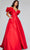 Jovani 40794 - Rosette Plunging Ballgown Special Occasion Dress