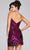 Jovani 40812 - Sequin V-Neck Cocktail Dress Homecoming Dresses