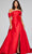 Jovani 40832 - Rosette Slit Evening Gown Special Occasion Dress