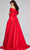 Jovani 40832 - Rosette Slit Evening Gown Special Occasion Dress