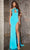 Jovani 40921 - Embellished Halter prom Dress Prom Dresses 00 / Tiffany Blue