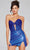 Jovani 40937 - Strapless Ruched Skirt Cocktail Dress Cocktail Dresses 00 / Royal