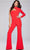 Jovani 41052 - One-Shoulder High Neck Jumpsuit Special Occasion Dress