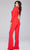 Jovani 41052 - One-Shoulder High Neck Jumpsuit Special Occasion Dress